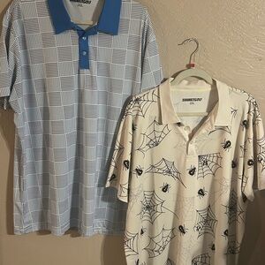 2 xxl Shank it golf polos